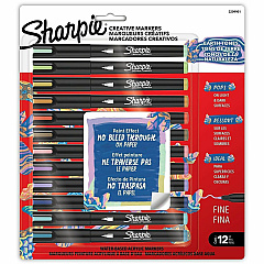 Sharpie Creative Markers Earth Tone Ink - Water Based, Acrylic Based - Multipurpose - 12 / Pack (2209901) Sharpie Creative Markers Earth Tone Ink - Water Based, Acrylic Based - Multipurpose - 12 / Pack (2209901)
