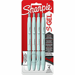 Sharpie S-Gel, Fashion Barrel, Medium Point (0.7mm) 0.7 mm Medium, Bold Pen Point - Retractable - Black Ink - Gel-based - Ocean Fog Plastic Barrel - Writing, Home, School, Office - 4 / Pack (2220962) Sharpie S-Gel, Fashion Barrel, Medium Point (0.7mm) 0.7 mm Medium, Bold Pen Point - Retractable - Black Ink - Gel-based - Ocean Fog Plastic Barrel - Writing, Home, School, Office - 4 / Pack (2220962)