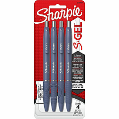 Sharpie S-Gel Gel Pen 0.7 mm Pen Point - Retractable - Black Ink - Gel-based - Moonlit Midnight Barrel - Writing - 4 / Pack (2220964) Sharpie S-Gel Gel Pen 0.7 mm Pen Point - Retractable - Black Ink - Gel-based - Moonlit Midnight Barrel - Writing - 4 / Pack (2220964)