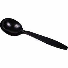 Karat Soup Spoon, Extra Heavy-Weight/BK Soup Spoon - Soup Spoon - Restaurant, Cafeteria - Polystyrene, Plastic - Black - 100/Box - 10 / Carton (U2022B) Karat Soup Spoon, Extra Heavy-Weight/BK Soup Spoon - Soup Spoon - Restaurant, Cafeteria - Polystyrene, Plastic - Black - 100/Box - 10 / Carton (U2022B)