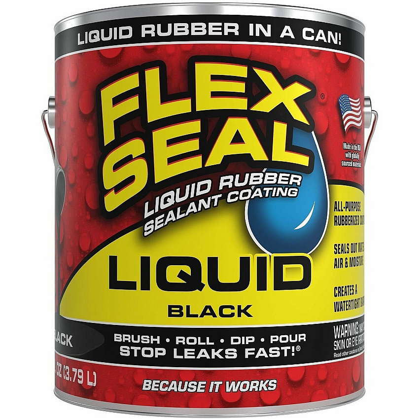 FLEX SEAL Sealant Synthetic Rubber - Black - 8 lb - 1 - 2 / Carton (US855BLK012)