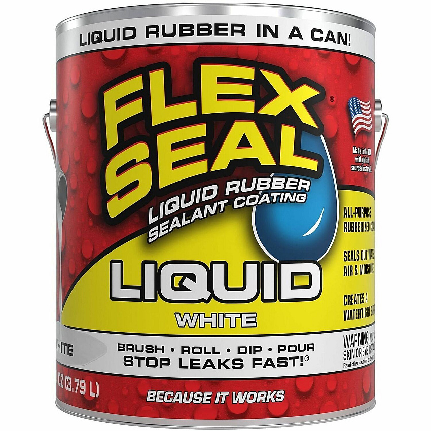 FLEX SEAL Sealant Synthetic Rubber - White - 8 lb - 1 - 2 / Carton (US855WHT012)