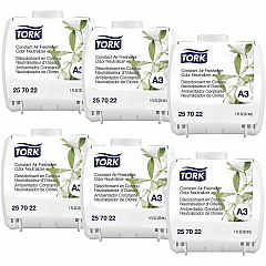 TORK Constant Air Fresheners Neutralizer Scent Cartridge - 1.1 fl oz (0 quart) - 90 Day - Odor Neutralizer - 6 / Carton (257022)