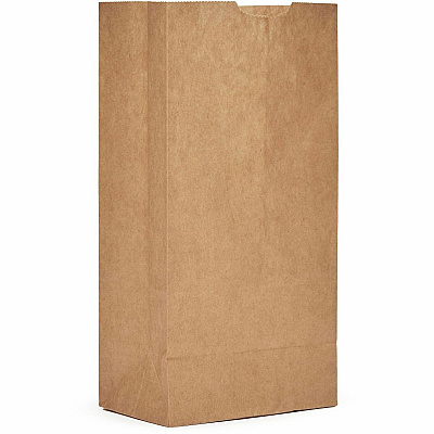 AJM #4 Extra Heavy-Duty Kraft Paper Grocery Bags #4 - Natural Kraft - Paper - Grocery, Supplies - 500 / Carton (GBN104G5CEHE)