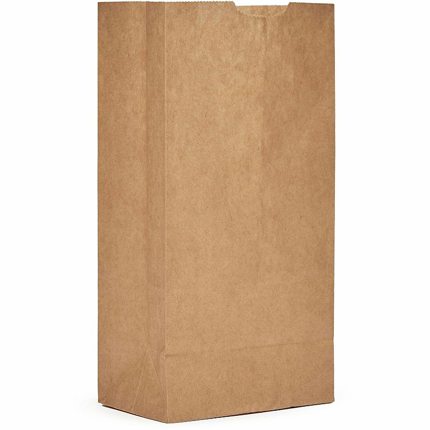 AJM #4 Extra Heavy-Duty Kraft Paper Grocery Bags #4 - Natural Kraft - Paper - Grocery, Supplies - 500 / Carton (GBN104G5CEHE)