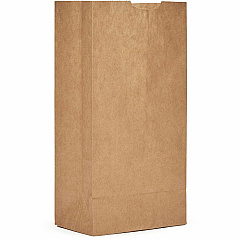 AJM #4 Kraft Paper Grocery Bags #4 - Natural Kraft - Paper - Grocery, Supplies - Recycled - 500 / Carton (GB04NP5CES)