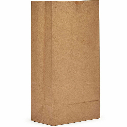 AJM #8 Extra Heavy-Duty Kraft Paper Grocery Bags #8 - Natural Kraft - Paper - Grocery, Supplies - 500 / Carton (GBN108G5CEHE)