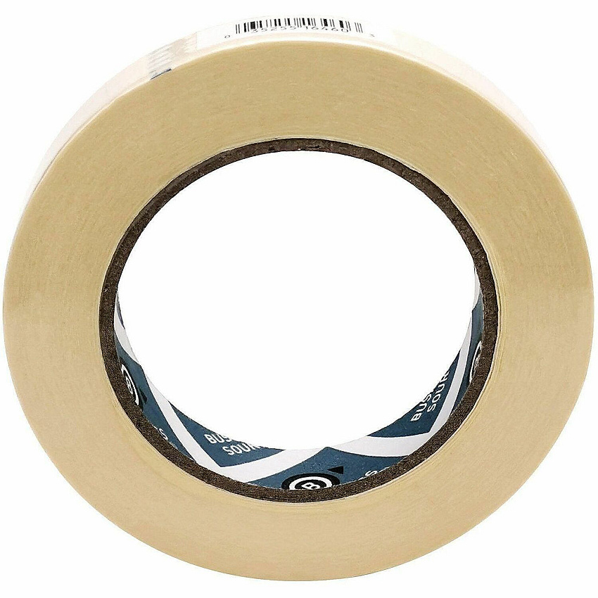 Business Source Utility-purpose Masking Tape 60 yd Length x 0.75" Width - 3" Core - Tan - Crepe Paper Backing - For Holding, Bundling, Sealing, Masking - 1 Roll (BSN16440)
