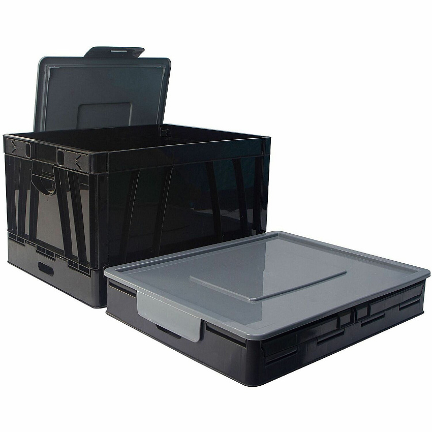 Business Source Storage Case External Dimensions: 17.3" Length x 14.3" Width x 10.5" Height - Black - For File - 2 / Carton (BSN40010)