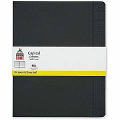 Dome Personal Journal - 8?10 Inch Softcover Black Lined Journal Notebook 192 Pages - 60 lb Basis Weight - 8" x 10" Sheet Size - Bright White Paper - Soft Cover, Acid-free Paper, Pocket, Compact, Flexible Cover, Lightweight, Bleed Resistant, Expand (30012) Dome Personal Journal - 8?10 Inch Softcover Black Lined Journal Notebook 192 Pages - 60 lb Basis Weight - 8" x 10" Sheet Size - Bright White Paper - Soft Cover, Acid-free Paper, Pocket, Compact, Flexible Cover, Lightweight, Bleed Resistant, Expand (30012)