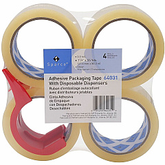 Sparco Heavy-duty Packaging Tape w/Dispenser 3 mil Thickness - 3" Core - Clear - Acrylic Adhesive - Dispenser Included - Temperature Resistant, UV Resistant, Tear Resistant, Split Resistant, Break Resistant - For Packaging, Metal, Glass, Polycarbo (64031) Sparco Heavy-duty Packaging Tape w/Dispenser 3 mil Thickness - 3" Core - Clear - Acrylic Adhesive - Dispenser Included - Temperature Resistant, UV Resistant, Tear Resistant, Split Resistant, Break Resistant - For Packaging, Metal, Glass, Polycarbo (64031)