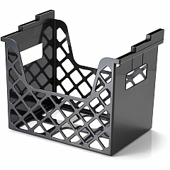 Business Source Desktop File Organizer Desktop - 30% Recycled - Black - 1 Each (BSN08123)
