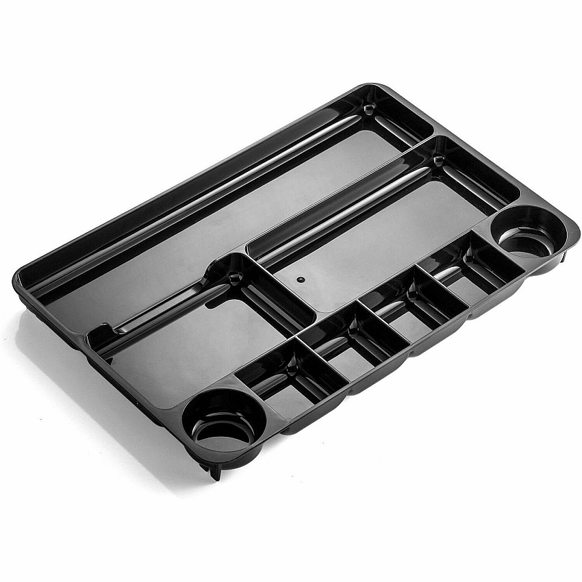 Business Source Drawer Organizer 30% Recycled - Black - 1 Each (BSN08120)