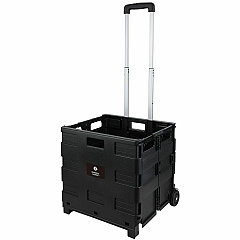 Business Source Stow-and-Go Mobile Storage Crate Telescopic Handle - 60 lb Load Capacity - 12.72 gal Volume Capacity - 2 Casters - 18.25" Width x 15" Depth x 39.37" Height - Black - 1 Each (BSN14111) Business Source Stow-and-Go Mobile Storage Crate Telescopic Handle - 60 lb Load Capacity - 12.72 gal Volume Capacity - 2 Casters - 18.25" Width x 15" Depth x 39.37" Height - Black - 1 Each (BSN14111)