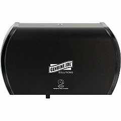 Genuine Joe Solutions Side-By-Side Bath Tissue Dispenser Black - 1 Each (GJO98212) Genuine Joe Solutions Side-By-Side Bath Tissue Dispenser Black - 1 Each (GJO98212)