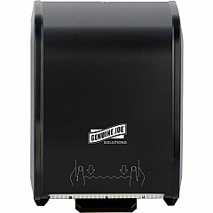 Genuine Joe Solutions Touchless Manual Towel Dispenser Black - Touch-free, Refillable - 1 Each (GJO99703) Genuine Joe Solutions Touchless Manual Towel Dispenser Black - Touch-free, Refillable - 1 Each (GJO99703)