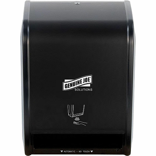 Genuine Joe Solutions Touchless Electronic Towel Dispenser Black - Touch-free, Anti-bacterial - 1 Each (GJO99704)