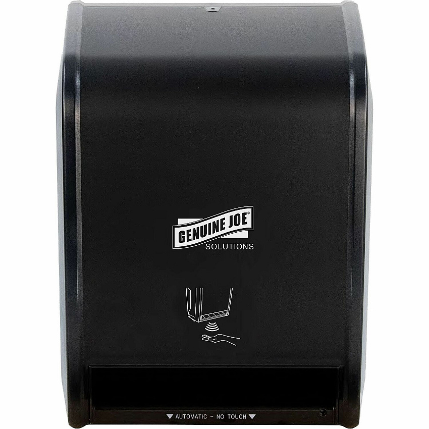 Genuine Joe Solutions Touchless Electronic Towel Dispenser Black - Touch-free, Anti-bacterial - 1 Each (GJO99704)