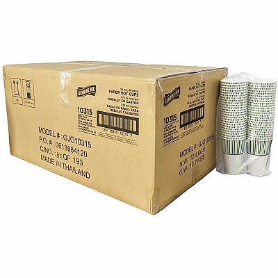 Genuine Joe 16oz Hot-Beverage Paper Cups 16 fl oz - Multi - Paper - Coffee, Tea, Hot Chocolate - 20 / Carton (GJO10315)