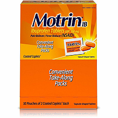 Motrin Ibuprofen Pain Reliever For Headache, Pain, Fever, Common Cold, Muscular Pain, Arthritis, Toothache, Backache, Menstrual Cramp - 12 / Carton (48152CT) Motrin Ibuprofen Pain Reliever For Headache, Pain, Fever, Common Cold, Muscular Pain, Arthritis, Toothache, Backache, Menstrual Cramp - 12 / Carton (48152CT)