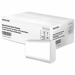 Special Buy Paper Towels Multi-Fold 250 Sheets White 1 Ply - Multifold - Bright White - Paper, Virgin Fiber - 250 Sheets/Pack - 16 / Carton (21101)