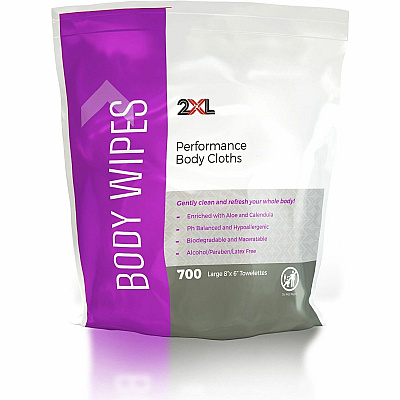 2XL Vitamin E & Aloe Performance Body Cloths White - Non-woven Fabric - 700 - 2 / Carton (436CT)