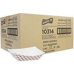 Genuine Joe Paper Food Tray Food - Disposable - Multi - Paper Body - 1 Carton (GJO10314)