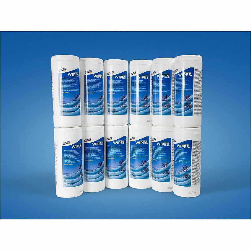 Genuine Joe Broad-Spectrum Disinfectant Wipes For Multi Surface - Wipe - Recommended For: Bacteria Remover - Blue - 35 Wipes/Tub - 12 / Carton (GJO45400)