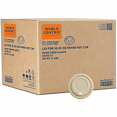 World Centric Compostable Fiber Sip Lids for Hot Cups Plant Fiber - Natural - 50 Lids/Pack - 20 / Carton (CULFB12GNLF) World Centric Compostable Fiber Sip Lids for Hot Cups Plant Fiber - Natural - 50 Lids/Pack - 20 / Carton (CULFB12GNLF)