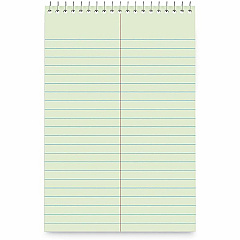 Business Source Green Tint Steno Notebook Gregg Ruled Margin - 6" x 9" Sheet Size - Green Cover - Note Section, Portable, Top Side Opening - 6 / Pack (BSN26743) Business Source Green Tint Steno Notebook Gregg Ruled Margin - 6" x 9" Sheet Size - Green Cover - Note Section, Portable, Top Side Opening - 6 / Pack (BSN26743)