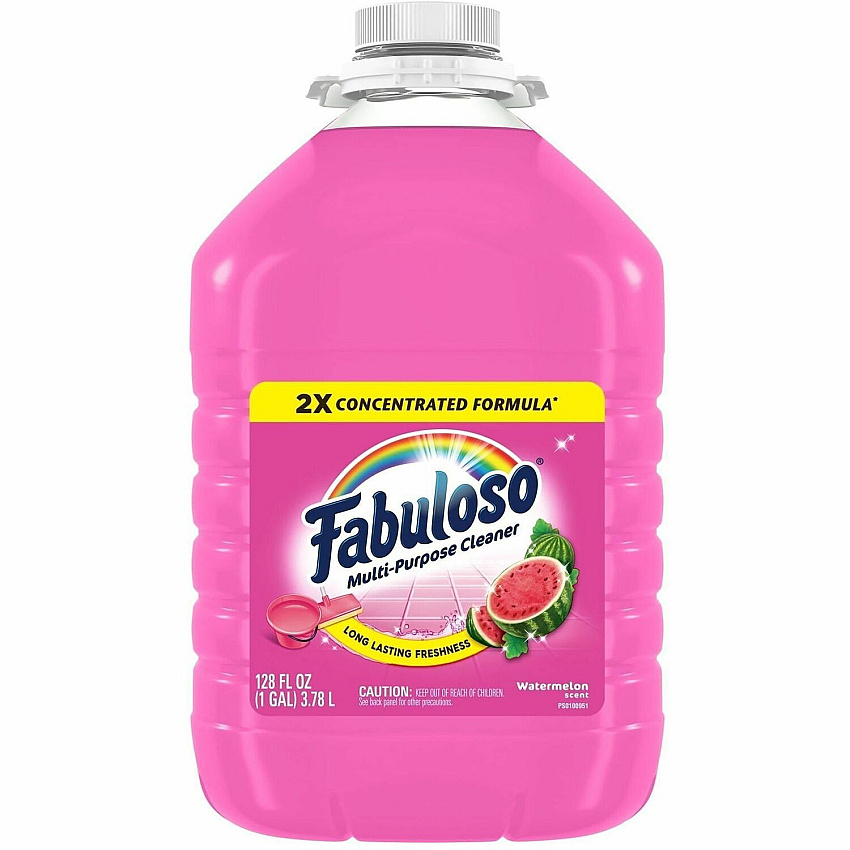 Fabuloso All-Purpose Cleaner For Multipurpose, Multi Surface - Concentrate - Watermelon Scent - Recommended For: Grease Remover, Grime Remover, Dirt Remover - Long Lasting Bottle - 4 / Carton (61051023)
