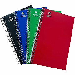 Business Source 3-Subject Wirebound Notebooks 3 Subject(s) - Wire Bound - Ruled Margin - 15 lb Basis Weight - 9 1/2" x 6" Sheet Size - White Paper - Paperboard Cover - Note Section, Durable, Micro Perforated - 4 / Pack (BSN66414) Business Source 3-Subject Wirebound Notebooks 3 Subject(s) - Wire Bound - Ruled Margin - 15 lb Basis Weight - 9 1/2" x 6" Sheet Size - White Paper - Paperboard Cover - Note Section, Durable, Micro Perforated - 4 / Pack (BSN66414)
