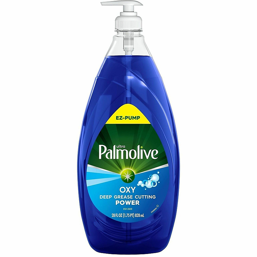 Palmolive Ultra Dish Soap Oxy Degreaser For Dish, Pot, Pan - Liquid - 28 fl oz (0.9 quart) - Recommended For: Grease Remover, Food Remover, Stain Remover, Dirt Remover - Paraben-free, Phosphate-free - Blue Bottle - 4 / Carton (61054593)