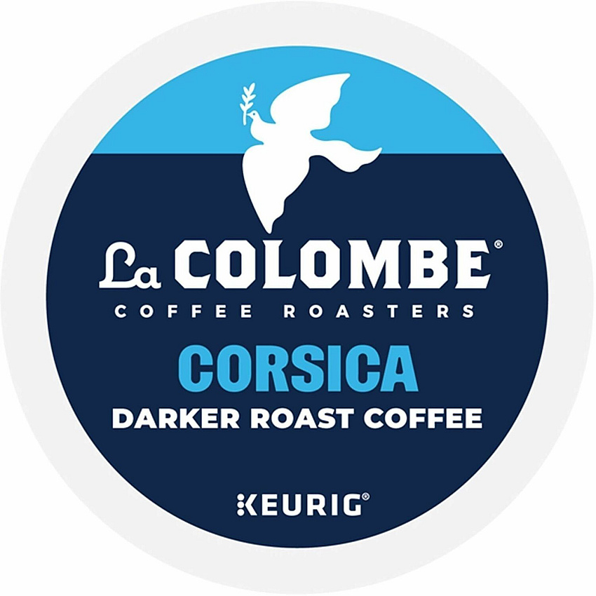 La Colombe K-Cup, Pod, Ground Corsica K-Cup Coffee Pods Compatible with Keurig Brewer - Dark/Bold - K-Cup, Pod, Ground - Cocoa, Corsica - Kosher - 20 Boxes/Carton - 4 / Carton (0328CT)