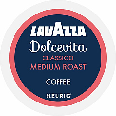 Lavazza K-Cup, Pod, Ground Dolcevita Classico K-Cup Coffee Pods Compatible with Keurig Brewer - Medium - K-Cup, Pod, Ground - Dolce Vita, Classico, Robusta, Arabica, Dried Fruit - Kosher - 22 / Box (0433) Lavazza K-Cup, Pod, Ground Dolcevita Classico K-Cup Coffee Pods Compatible with Keurig Brewer - Medium - K-Cup, Pod, Ground - Dolce Vita, Classico, Robusta, Arabica, Dried Fruit - Kosher - 22 / Box (0433)