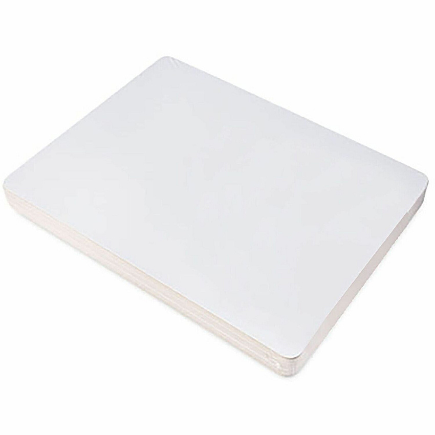 Lorell Double-Sided Dry-Erase Lap Boards White Hardboard, Melamine Surface - Lap - Wipeable - 6 / Pack (LLR43910)