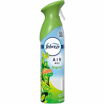 Febreze Air Mist Air Freshener Spray Spray - 8.1 fl oz (0.3 quart) - Gain Original - Odor Neutralizer, Long Lasting - 6 / Carton (19929)