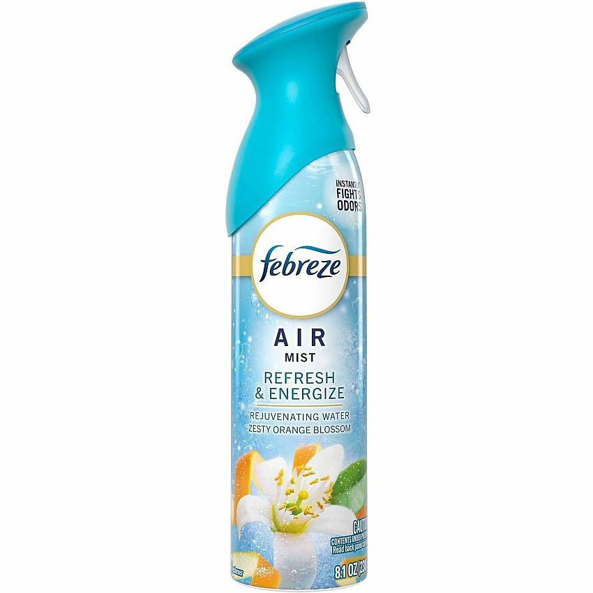 Febreze Air Mist Air Freshener Spray Spray - 8.1 fl oz (0.3 quart) - Refresh & Energize - Odor Neutralizer, Long Lasting - 6 / Carton (19944)