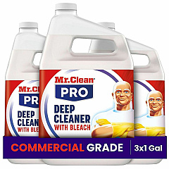 Mr. Clean PRO Deep Cleaner with Bleach For Multi Surface, Multipurpose - Ready-To-Use - Liquid - 128 fl oz (4 quart) - Recommended For: Soil Remover, Grime Remover, Mold Remover, Stain Remover, Odor Remover - Alkylphenols-free, Benzene-free, Lead- (25676) Mr. Clean PRO Deep Cleaner with Bleach For Multi Surface, Multipurpose - Ready-To-Use - Liquid - 128 fl oz (4 quart) - Recommended For: Soil Remover, Grime Remover, Mold Remover, Stain Remover, Odor Remover - Alkylphenols-free, Benzene-free, Lead- (25676)