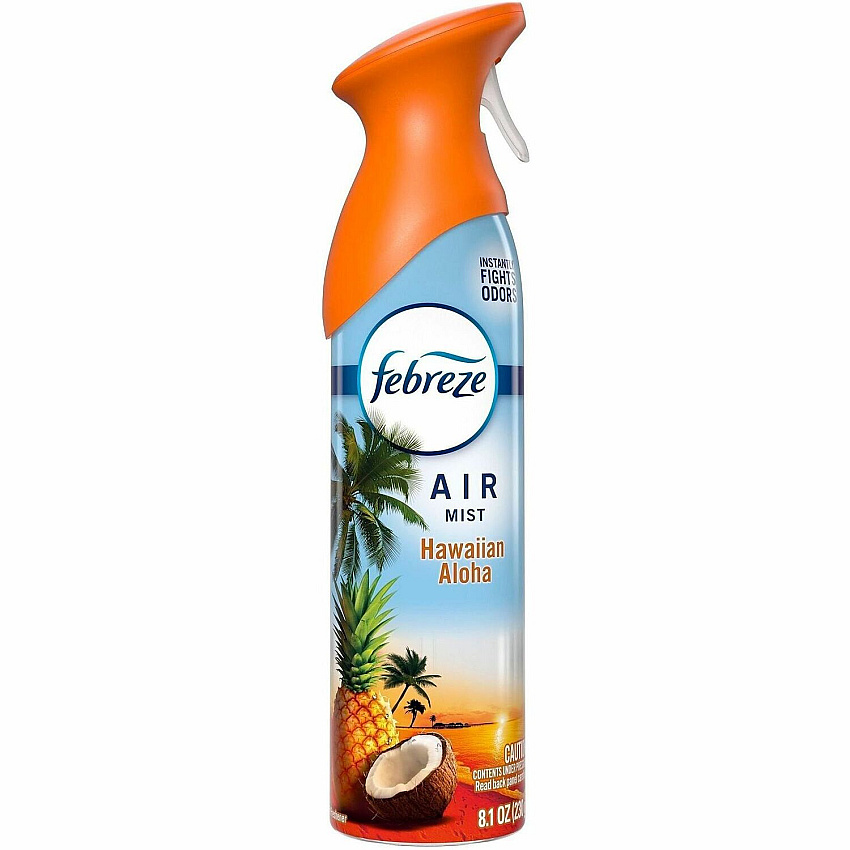 Febreze Air Mist Air Freshener Spray Spray - 8.1 fl oz (0.3 quart) - Hawaiian Aloha - Odor Neutralizer, Long Lasting - 6 / Carton (21385)