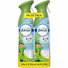 Febreze Air Mist Air Freshener Spray Spray - 8.1 fl oz (0.3 quart) - Gain Original - Odor Neutralizer, Long Lasting - 2/Pack - 3 / Carton (20415) Febreze Air Mist Air Freshener Spray Spray - 8.1 fl oz (0.3 quart) - Gain Original - Odor Neutralizer, Long Lasting - 2/Pack - 3 / Carton (20415)