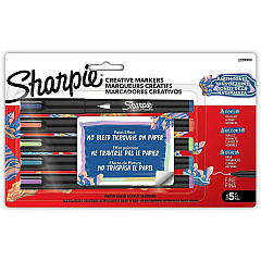 Sharpie Creative Markers Earth Tone Ink - Water Based, Acrylic Based - Glass, Art, Coloring - 5 / Pack (2209909) Sharpie Creative Markers Earth Tone Ink - Water Based, Acrylic Based - Glass, Art, Coloring - 5 / Pack (2209909)