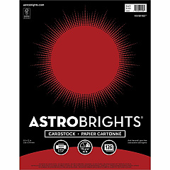 Astrobrights Colored Cardstock Letter - 8 1/2" x 11" - 65 lb Basis Weight - Acid-free, Lignin-free - Rover Red - 126 / Pack (92108) Astrobrights Colored Cardstock Letter - 8 1/2" x 11" - 65 lb Basis Weight - Acid-free, Lignin-free - Rover Red - 126 / Pack (92108)
