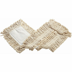 Rubbermaid Commercial Cut-End Disp. Cotton Dust Mop 5" Width x 24" Length - Disposable, Cut Ends - Cotton - White - 9 lb - 1 Each (L253WH00)