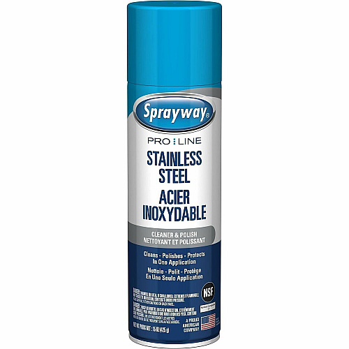Sprayway Oil-Based Stainless Steel Cleaner For Multipurpose - Spray - 15 fl oz (0.5 quart) - Recommended For: Fingerprint Remover, Smudge Remover, Grease Remover, Oil Remover, Stain Remover, Food Stain Remover - Smudge Resistant, Oil Based, Streak (SW841)