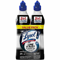 Lysol Toilet Bowl Cleaner For Toilet Bowl, Toilet, Restroom - 24 fl oz (0.8 quart) - Recommended For: Stain Remover, Bacteria Remover, Virus Remover, Odor Remover, Hard Water Deposit Remover - Disinfectant, Deodorize - Black - 4 / Carton (95766) Lysol Toilet Bowl Cleaner For Toilet Bowl, Toilet, Restroom - 24 fl oz (0.8 quart) - Recommended For: Stain Remover, Bacteria Remover, Virus Remover, Odor Remover, Hard Water Deposit Remover - Disinfectant, Deodorize - Black - 4 / Carton (95766)
