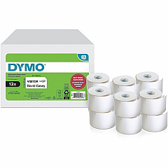 Dymo Multipurpose White Medium Labels - DiameterRoll - Direct Thermal - White - 250 / Roll - 3000 Total Label(s) - For Label Printer - 12 / Pack (2229751) Dymo Multipurpose White Medium Labels - DiameterRoll - Direct Thermal - White - 250 / Roll - 3000 Total Label(s) - For Label Printer - 12 / Pack (2229751)