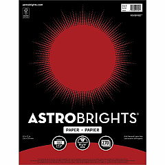 Astrobrights Colored Paper Letter - 8 1/2" x 11" - 24 lb Basis Weight - Acid-free, Lignin-free, Archival-safe, Non-yellowing - Rover Red - 270 Sheets - 270 / Pack (92107) Astrobrights Colored Paper Letter - 8 1/2" x 11" - 24 lb Basis Weight - Acid-free, Lignin-free, Archival-safe, Non-yellowing - Rover Red - 270 Sheets - 270 / Pack (92107)