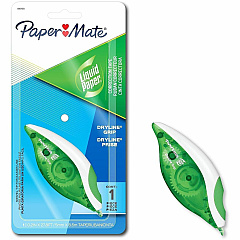 Paper Mate DryLine Grip Correction Tape 0.20" Tape Width x 27.80 ft Tape Length - White Tape - Transparent, Green, White Dispenser - Comfortable, Smooth, Swivel Tip, Easy to Use, Ergonomic, Mess-free, Tear Resistant - 1 Pack (660415A)