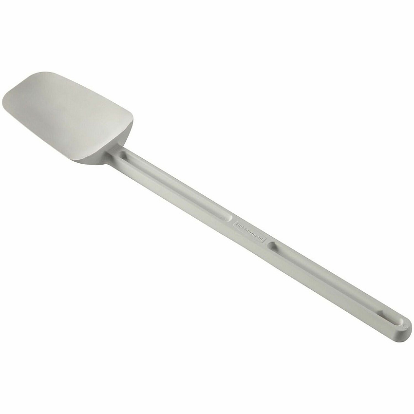 Rubbermaid Commercial 9-1/2" Spoon-shaped Spatula 1 Piece(s) - Spatula - Spatula - Breakroom, Food - Dishwasher Safe - White - 1 Each (1938WHT)